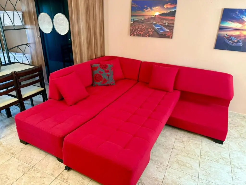 Comfortable sofa in the living room